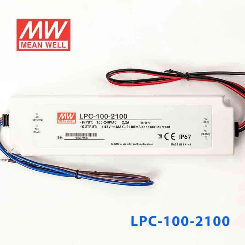 Mean Well LPC - 100 - 2100 Power Supply 100W 2100mA - LPC - 100 - 2100 - powersupplymall.com