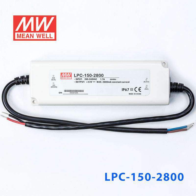 Mean Well LPC-150-2800 Power Supply 150W 2800mA - LPC-150-2800 - powersupplymall.com