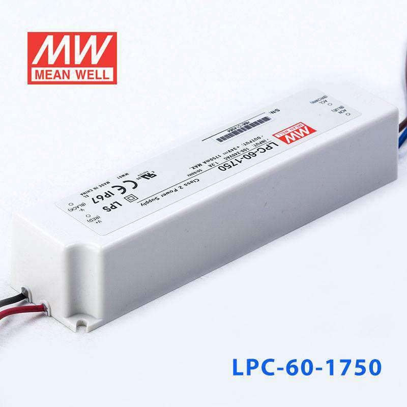 Mean Well LPC - 60 - 1750 Power Supply 60W 1750mA - LPC - 60 - 1750 - powersupplymall.com