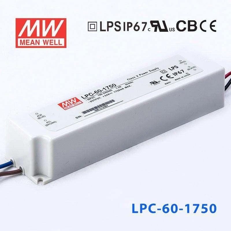 Mean Well LPC - 60 - 1750 Power Supply 60W 1750mA - LPC - 60 - 1750 - powersupplymall.com