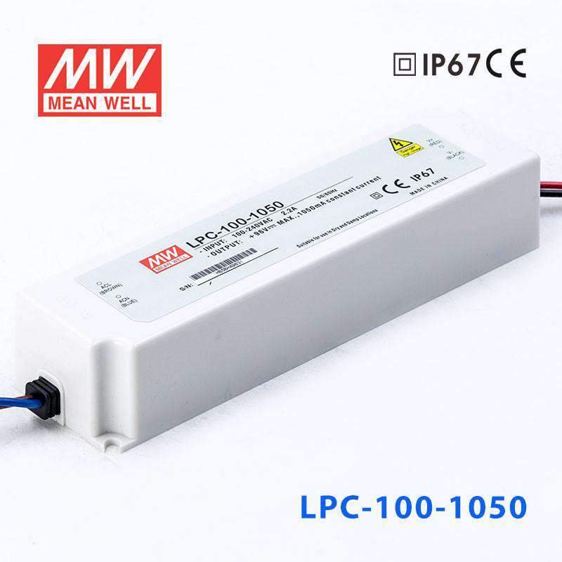 Mean Well LPC Series LED Power Supply 1050MA (35~150W) - powersupplymall.com