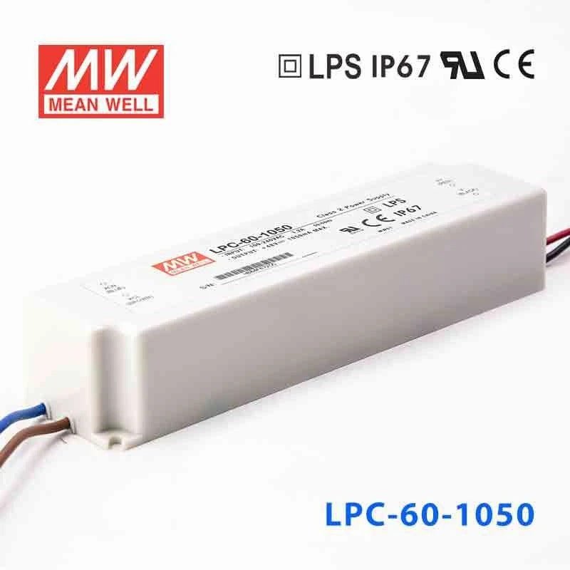 Mean Well LPC Series LED Power Supply 1050MA (35~150W) - powersupplymall.com