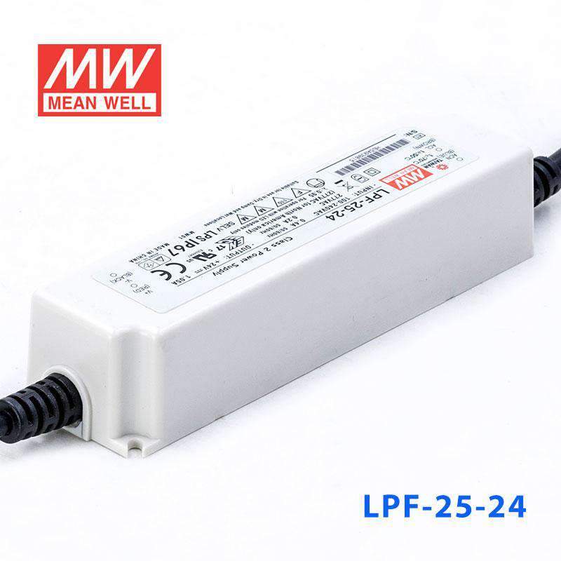 Mean Well LPF-25-24 Power Supply 25W 24V 1.05A - LPF-25-24 - powersupplymall.com