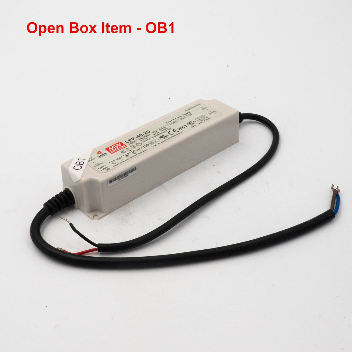 Mean Well LPF - 40 - 20 Power Supply 40W 20V - Open Box - LPF - 40 - 20 - powersupplymall.com