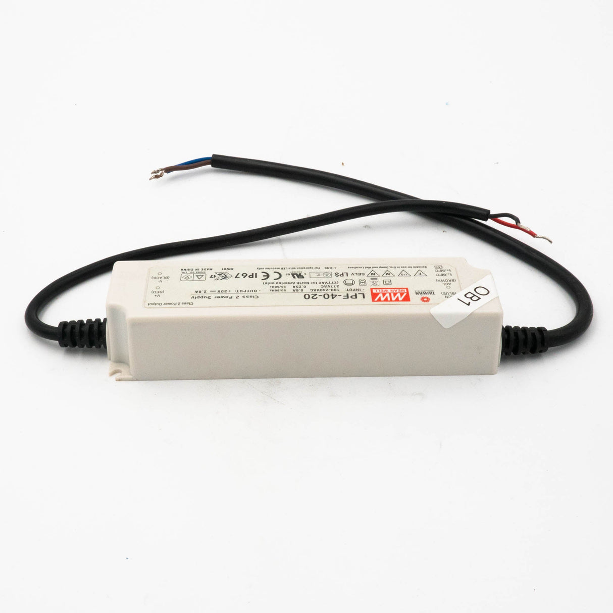 Mean Well LPF - 40 - 20 Power Supply 40W 20V - Open Box - LPF - 40 - 20 - powersupplymall.com