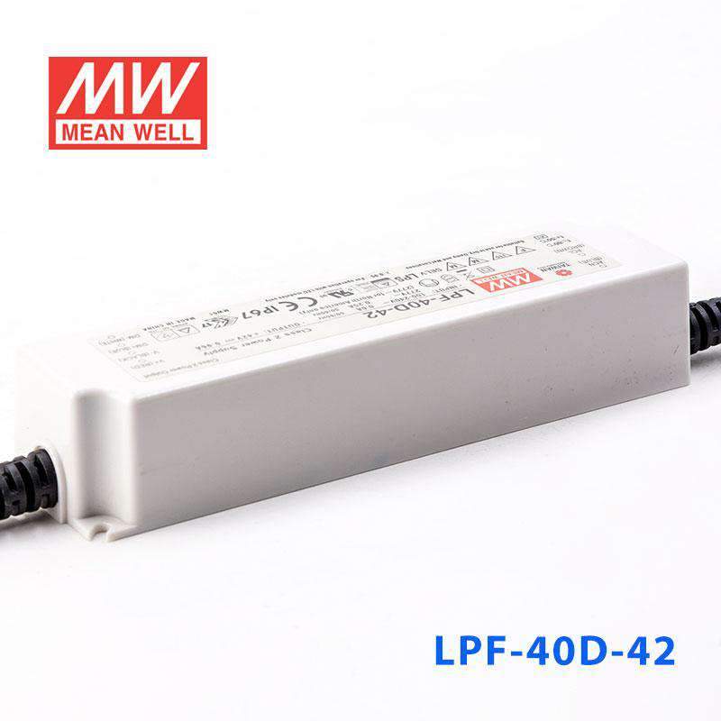 Mean Well LPF - 40D - 42 Power Supply 40W 42V - Dimmable - LPF - 40D - 42 - powersupplymall.com