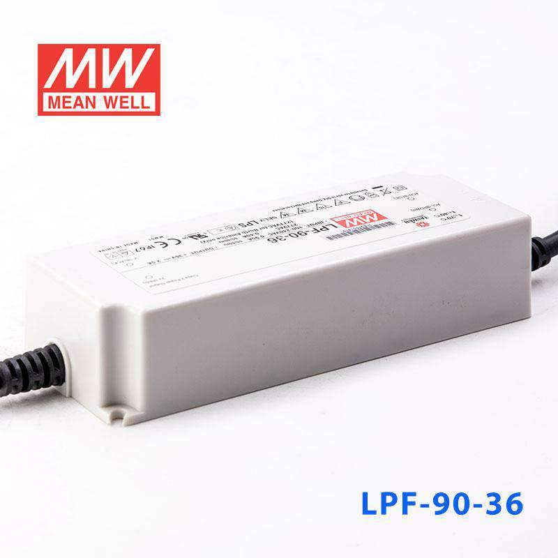 Mean Well LPF - 90 - 36 Power Supply 90W 36V - LPF-90-36 - powersupplymall.com