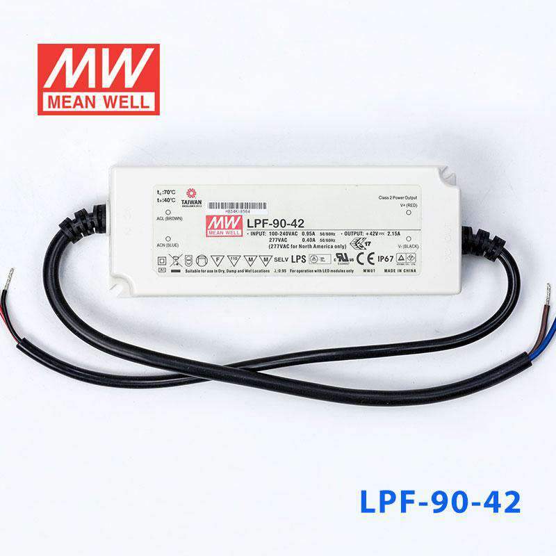 Mean Well LPF - 90 - 42 Power Supply 90W 42V - LPF-90-42 - powersupplymall.com