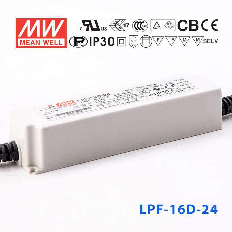 Mean Well LPF Series LED Power Supply 24V (16~90W) - - powersupplymall.com