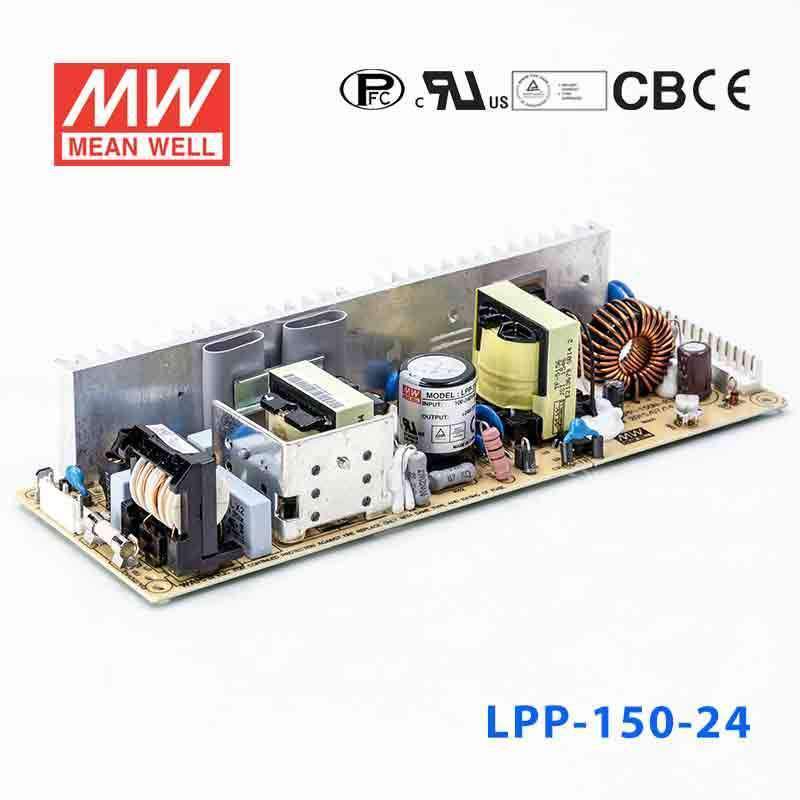 Mean Well LPP - 150 - 24 Power Supply 151W 24V - LPP - 150 - 24 - powersupplymall.com