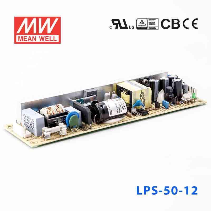 Mean Well LPS - 50 - 12 Power Supply 50W 12V - LPS - 50 - 12 - powersupplymall.com