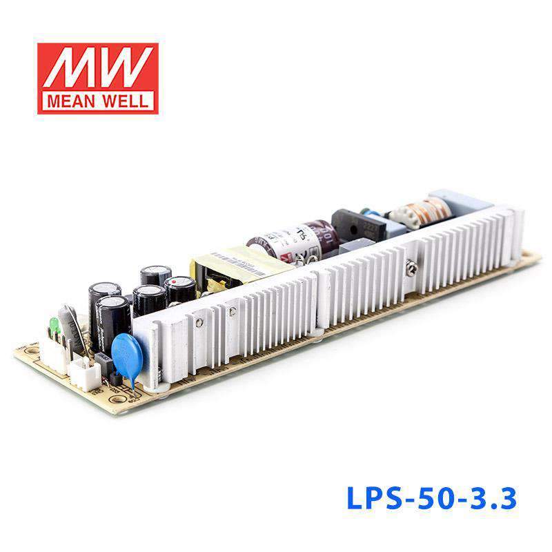 Mean Well LPS-50-3.3 Power Supply 33W 3.3V 10A - LPS-50-3.3 - powersupplymall.com