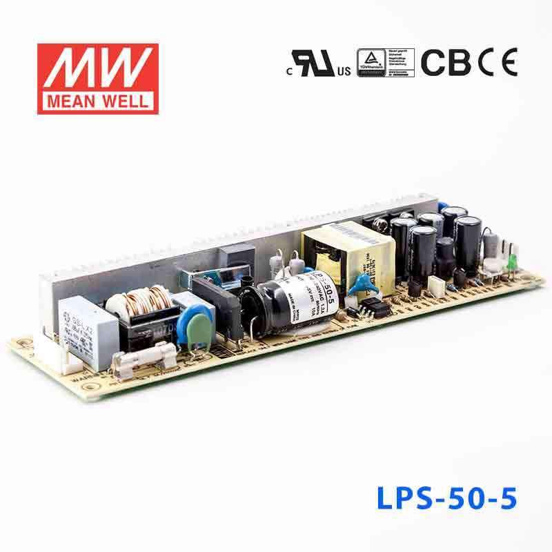Mean Well LPS - 50 - 5 Power Supply 50W 5V - LPS - 50 - 5 - powersupplymall.com