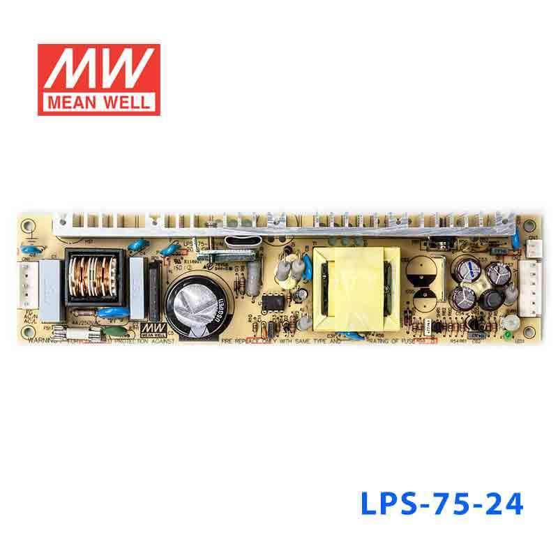 Mean Well LPS - 75 - 24 Power Supply 76W 24V - LPS - 75 - 24 - powersupplymall.com