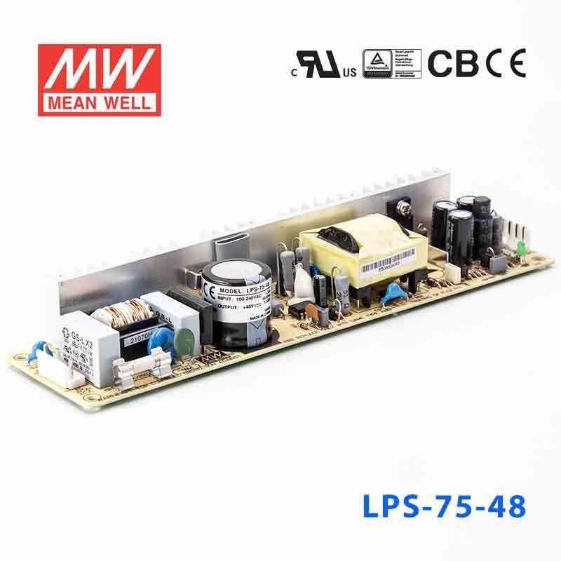 Mean Well LPS - 75 - 48 Power Supply 75W 48V - LPS - 75 - 48 - powersupplymall.com