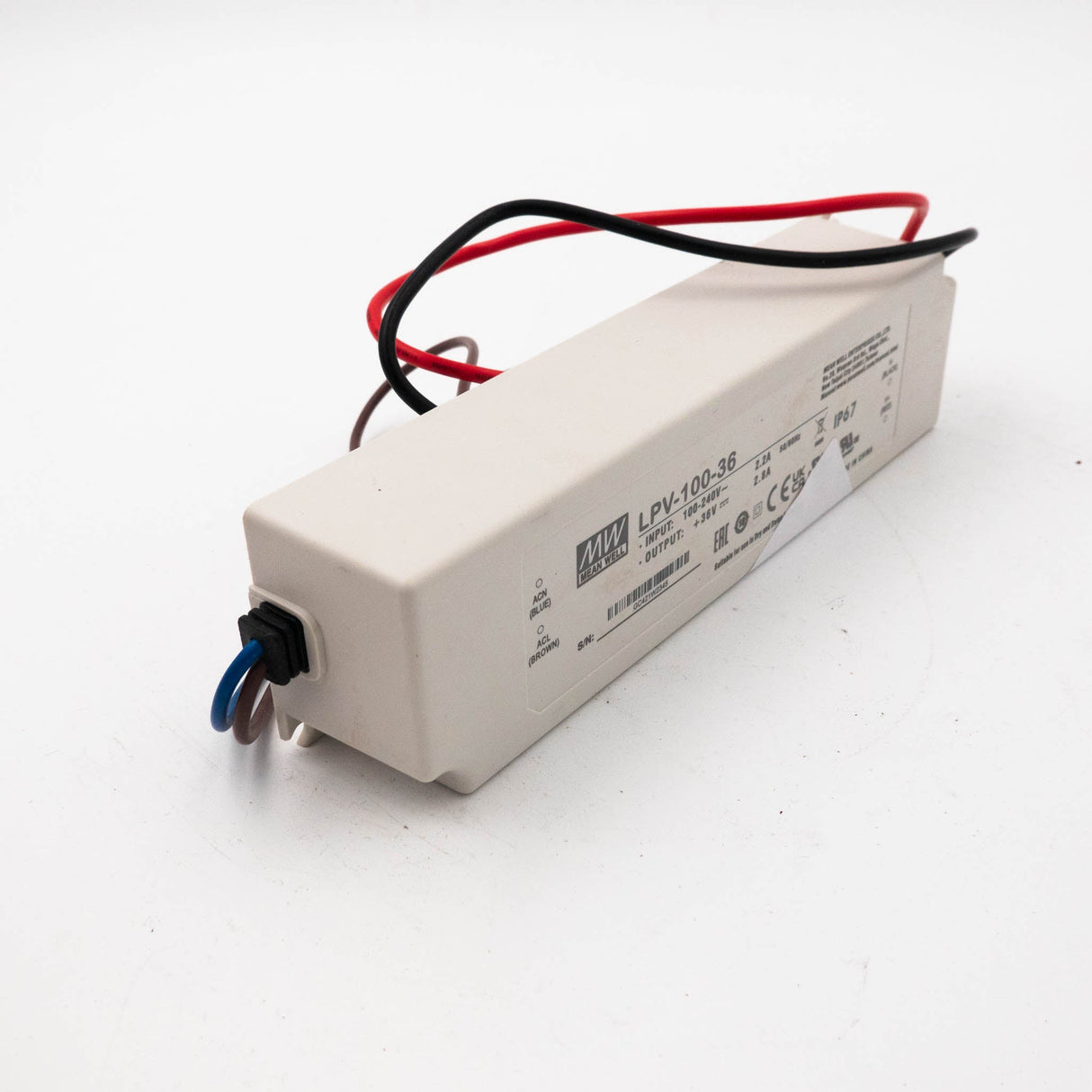 Mean Well LPV - 100 - 36 Power Supply 100W 36V - Open Box - LPV - 100 - 36 - OB2 - powersupplymall.com