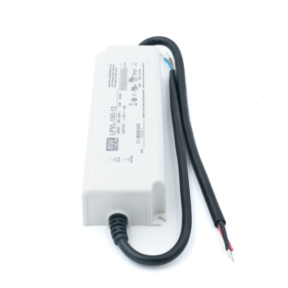 Mean Well LPVL - 150 - 12 Power Supply 150W 12V - LPVL - 150 - 12 - powersupplymall.com
