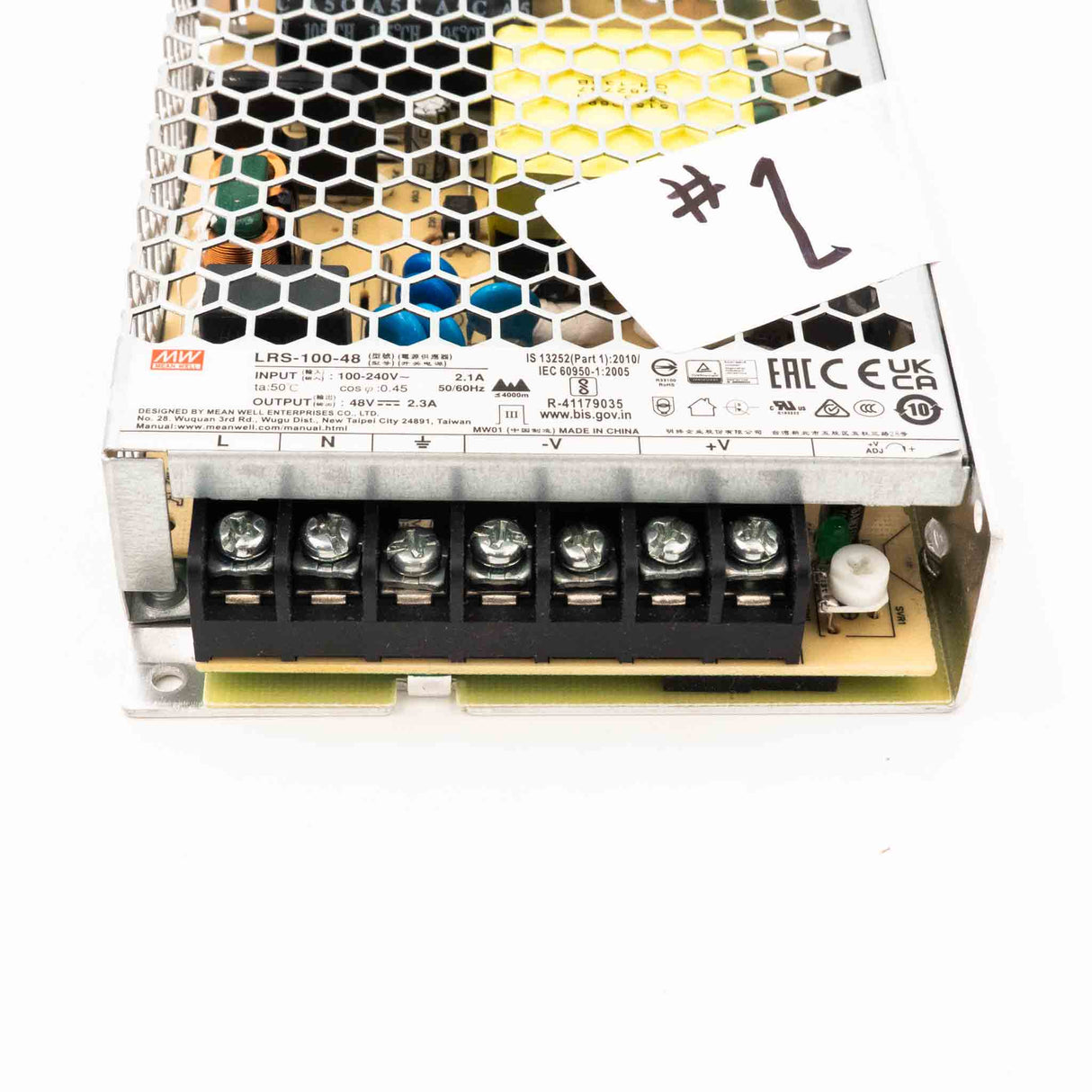 Mean Well LRS - 100 - 48 Power Supply 100W 48V - Open Box - LRS - 100 - 48 - OB1 - powersupplymall.com