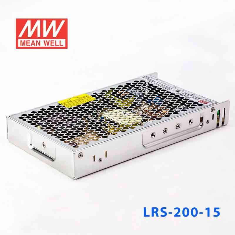 Mean Well LRS - 200 - 15 Power Supply 200W 15V - LRS - 200 - 15 - powersupplymall.com
