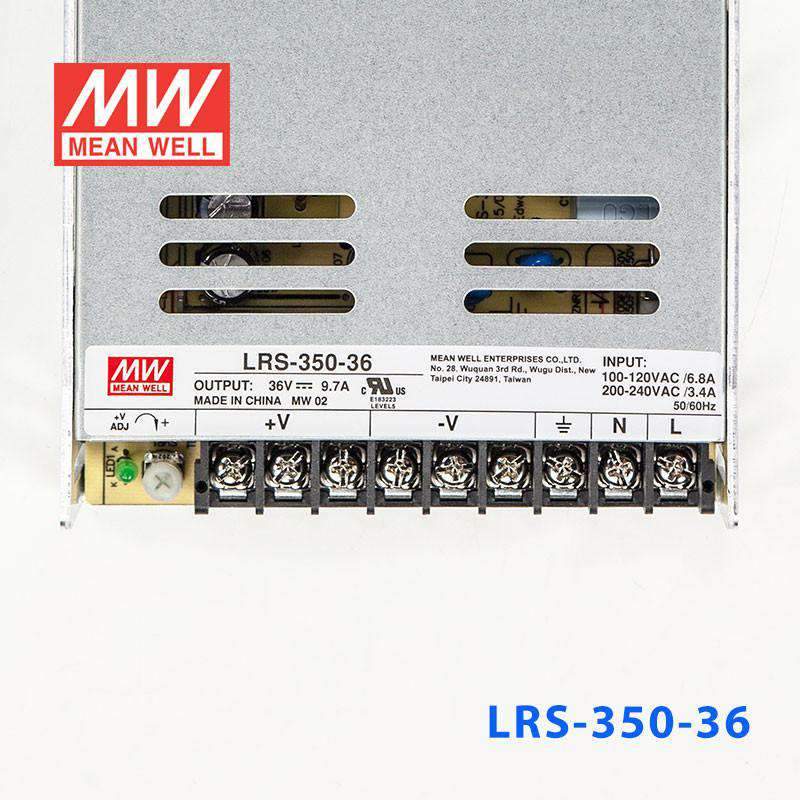 Mean Well LRS - 350 - 36 Power Supply 350W 36V - LRS - 350 - 36 - powersupplymall.com