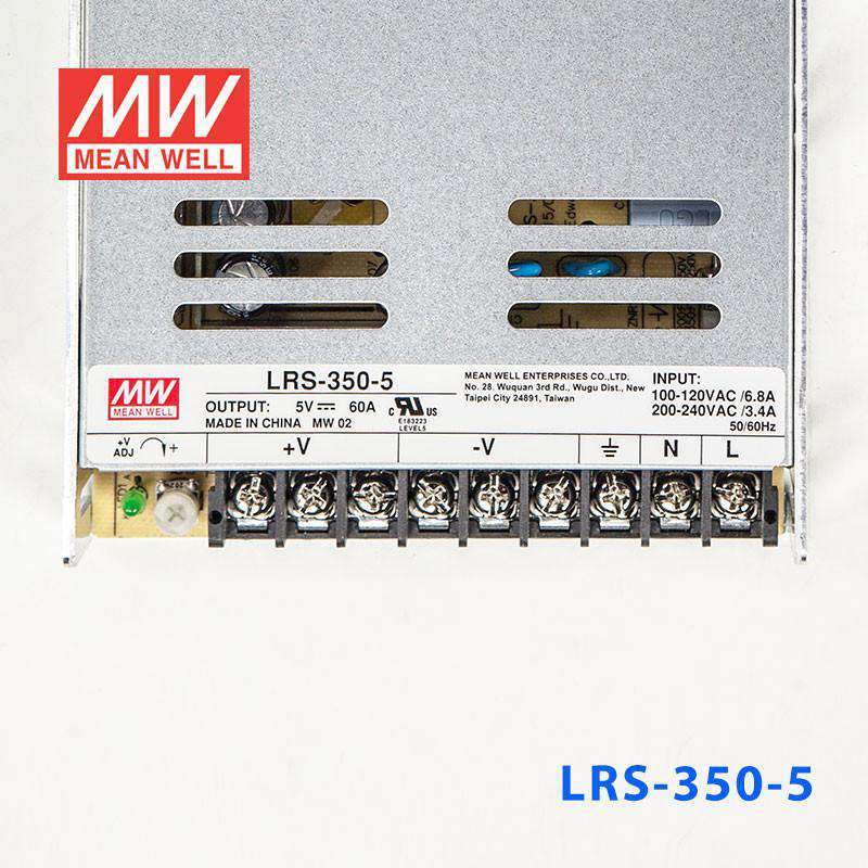 Mean Well LRS - 350 - 5 Power Supply 350W 5V - LRS - 350 - 5 - powersupplymall.com