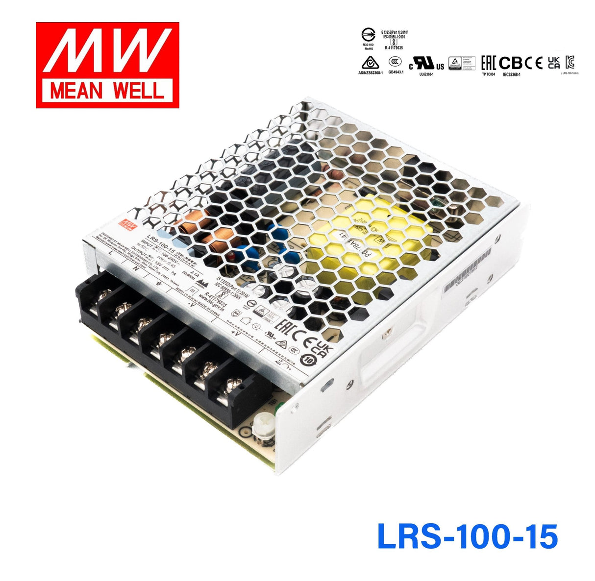 Mean Well LRS Series Power Supply 15V (35~600W) - - powersupplymall.com