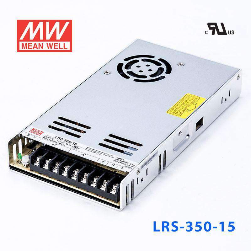 Mean Well LRS Series Power Supply 15V (35~600W) - powersupplymall.com