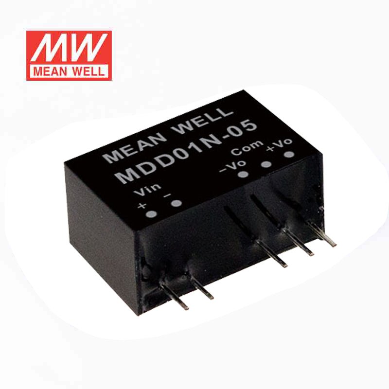Mean Well MDD01L - 12 DC - DC Converter - 1W - 4.5~5.5V in ±12V out - MDD01L - 12 - powersupplymall.com