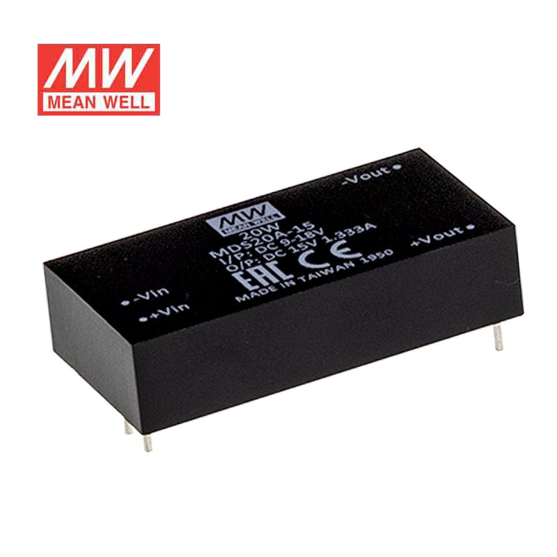 Mean Well MDS20C - 12 DC - DC Converter - 20W - 36~75V in 12V out - MDS20C - 12 - powersupplymall.com