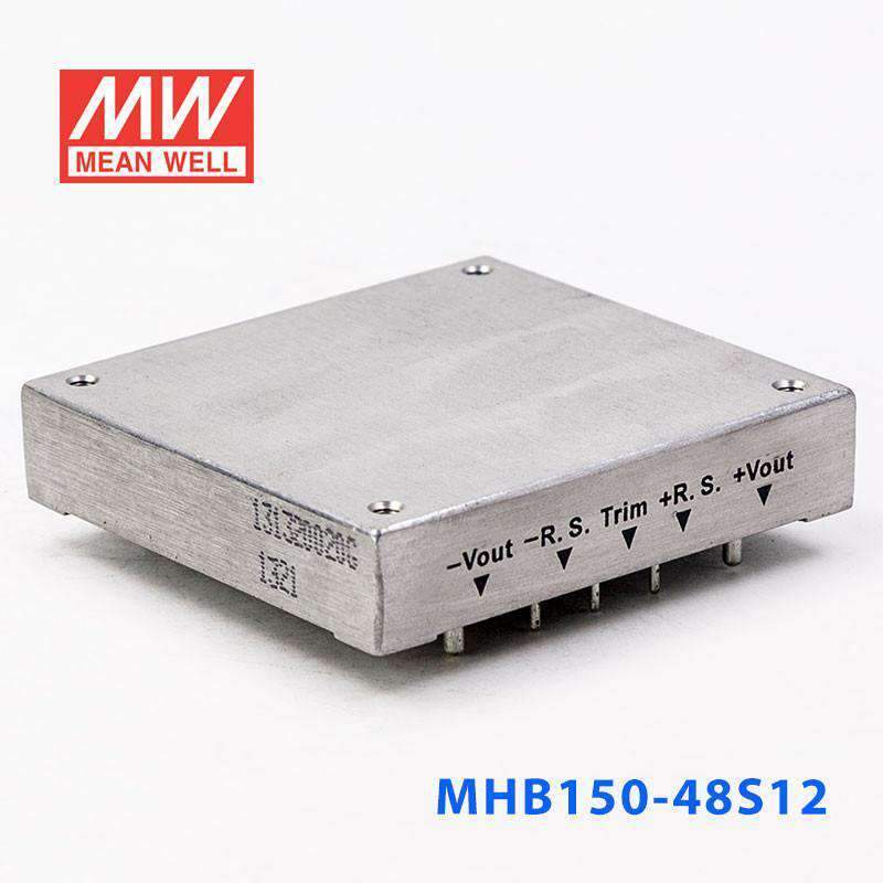 Mean Well MHB150-48S12 DC-DC Converter - 150W - 36~75V in 12V out 8.3A - MHB150-48S12 - powersupplymall.com