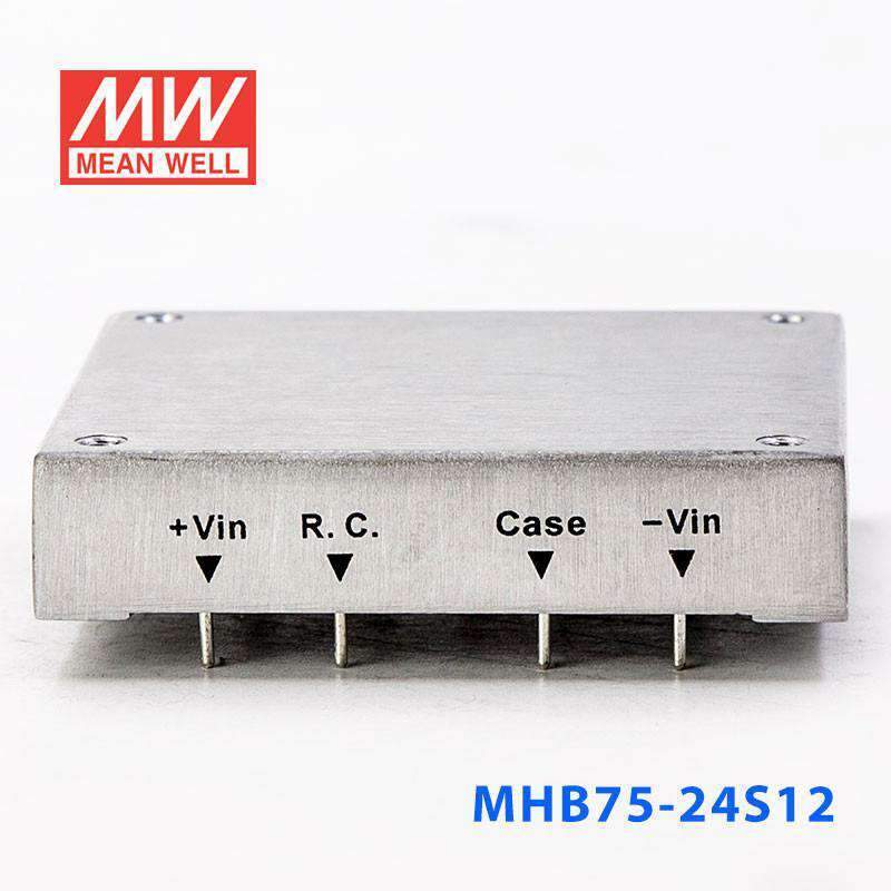 Mean Well MHB75 - 24S12 DC - DC Converter - 75W - 18~36V in 12V out - MHB75 - 24S12 - powersupplymall.com