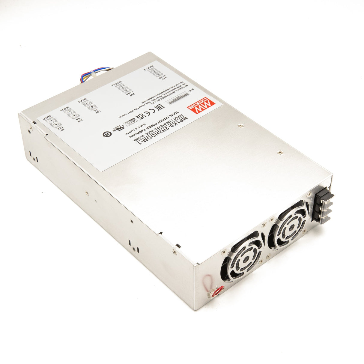 Mean Well MP1K0-2H2HOOM-1 Modular Power Supply, 1KW, 7 Slot Output, 24V * 4, 15V * 2, 5V * 1 12.5A - MP1K0-2H2HOOM-1 - powersupplymall.com