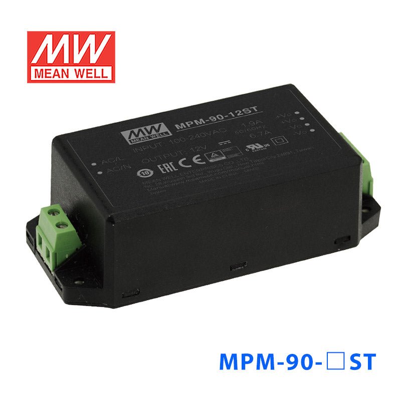 Mean Well MPM - 90 - 48ST Power Supply 90W 48V - MPM - 90 - 48ST - powersupplymall.com