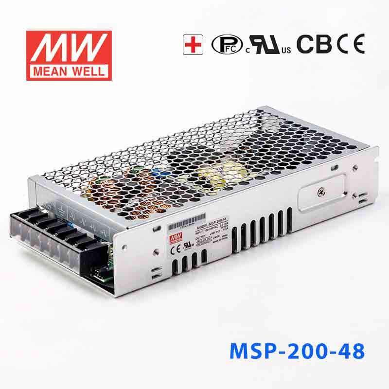 Mean Well MSP - 200 - 48 Power Supply 206.4W 48V - MSP - 200 - 48 - powersupplymall.com