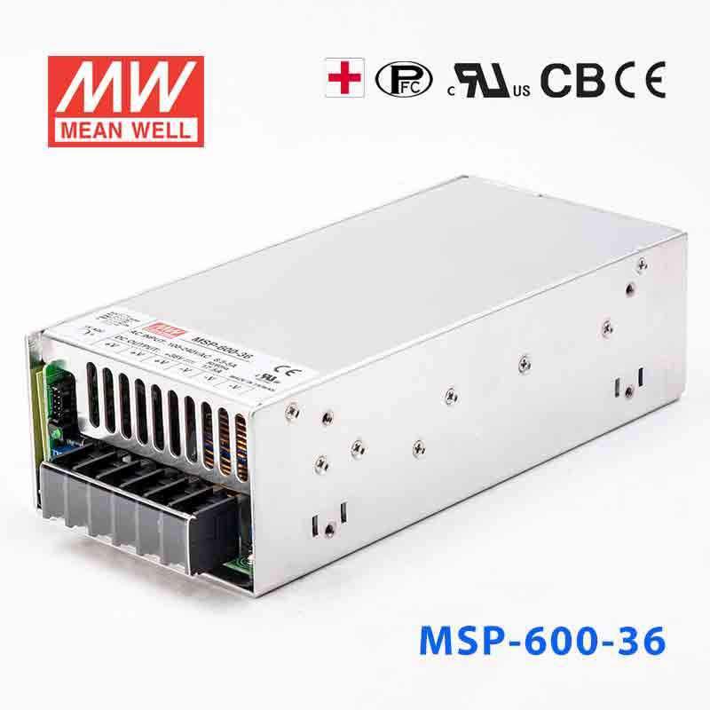 Mean Well MSP - 600 - 36 Power Supply 630W 36V - MSP - 600 - 36 - powersupplymall.com