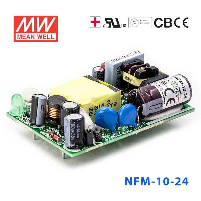 Mean Well NFM - 10 - 24 Power Supply 10W 24V - NFM - 10 - 24 - powersupplymall.com