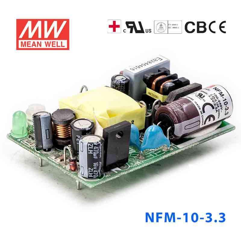 Mean Well NFM - 10 - 3.3 Power Supply 10W 3.3V - NFM - 10 - 3.3 - powersupplymall.com