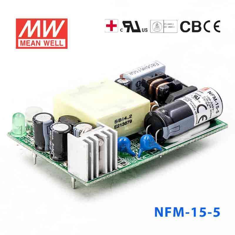 Mean Well NFM - 15 - 5 Power Supply 15W 5V - NFM - 15 - 5 - powersupplymall.com