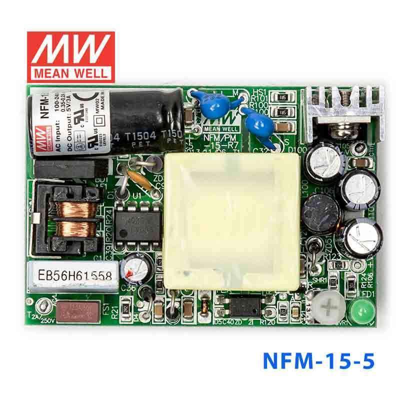 Mean Well NFM - 15 - 5 Power Supply 15W 5V - NFM - 15 - 5 - powersupplymall.com