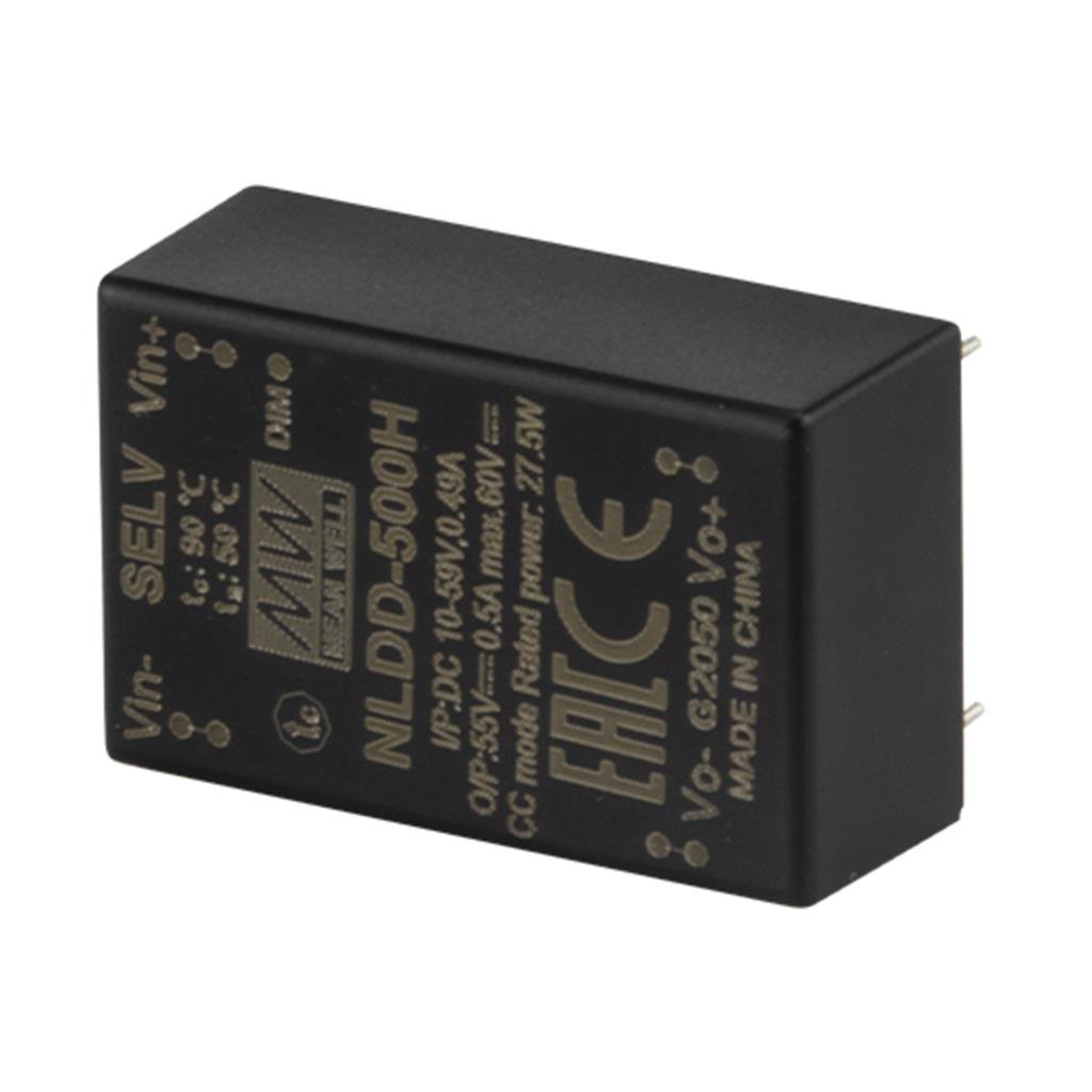 Mean Well NLDD - 350H DC/DC LED Driver CC 350mA - Step - down - NLDD - 350H - powersupplymall.com