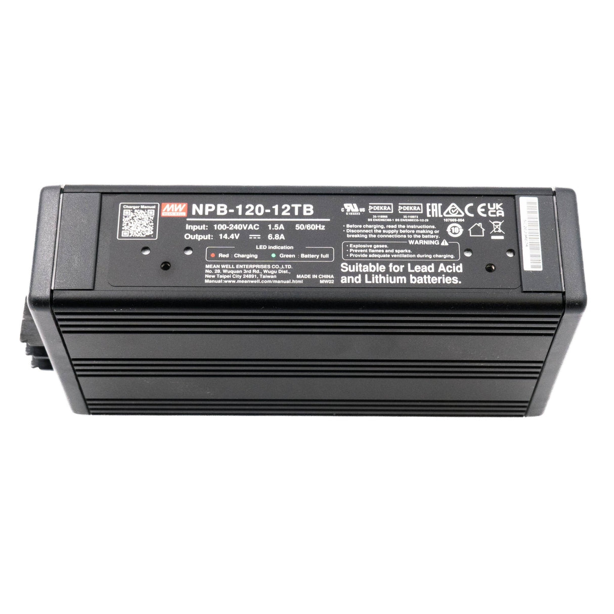 Mean Well NPB - 120 - 24TB Battery Charger 120W 24V Terminal Block - NPB - 120 - 24TB - powersupplymall.com