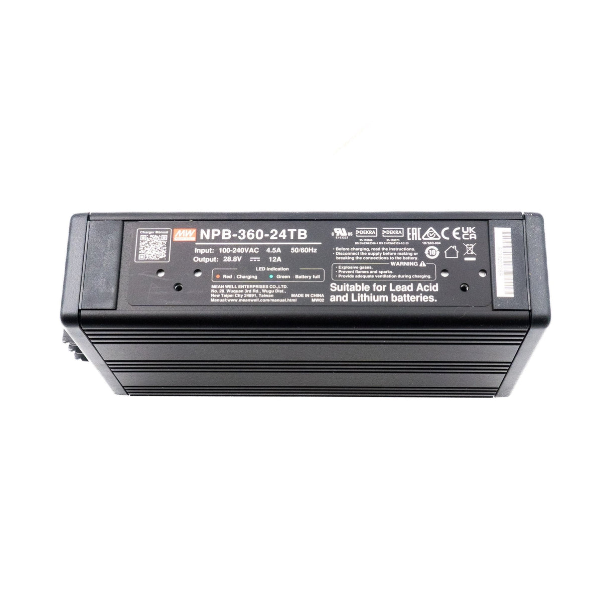 Mean Well NPB - 360 - 24TB Battery Charger 360W 24V Terminal Block - NPB - 360 - 24TB - powersupplymall.com