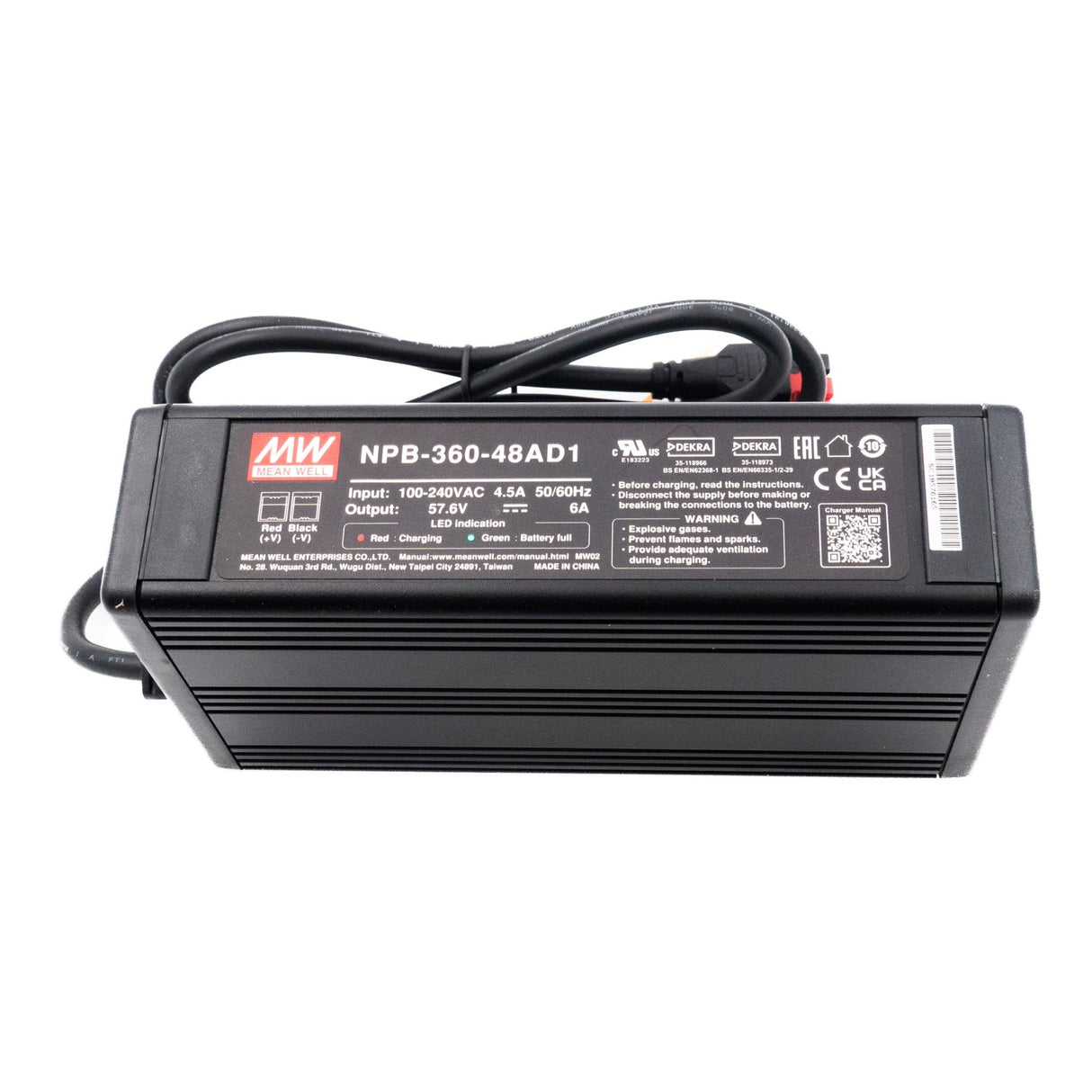 Mean Well NPB - 360 - 48AD1 Battery Charger 360W 48V Anderson Connector - NPB - 360 - 48AD1 - powersupplymall.com