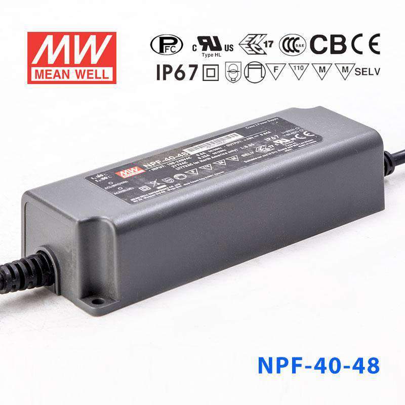 Mean Well NPF - 40 - 48 Power Supply 40W 48V - NPF - 40 - 48 - powersupplymall.com