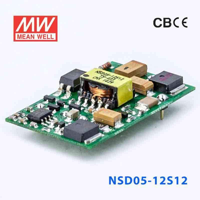 Mean Well NSD05 - 12S12 DC - DC Converter - 5.04W - 9.2~36V in 12V out - NSD05 - 12S12 - powersupplymall.com