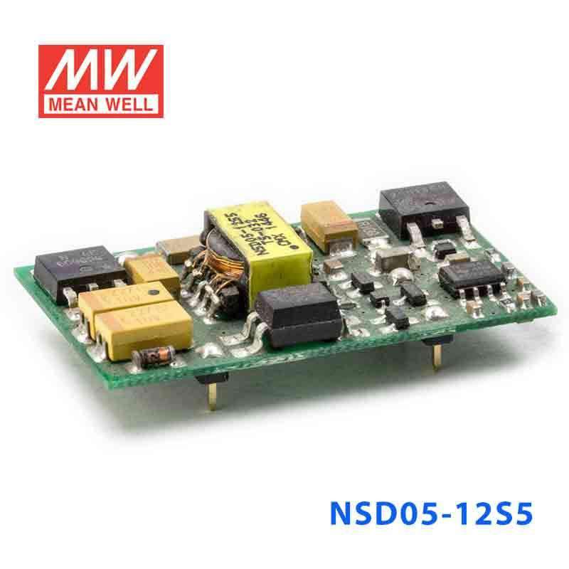 Mean Well NSD05 - 12S5 DC - DC Converter - 5W - 9.2~36V in 5V out - NSD05 - 12S5 - powersupplymall.com