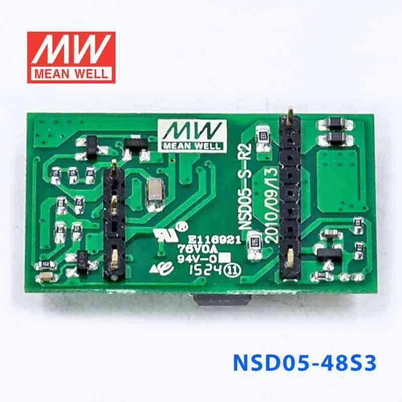 Mean Well NSD05 - 48S3 DC - DC Converter - 3.96W - 18~72V in 3.3V out - NSD05 - 48S3 - powersupplymall.com