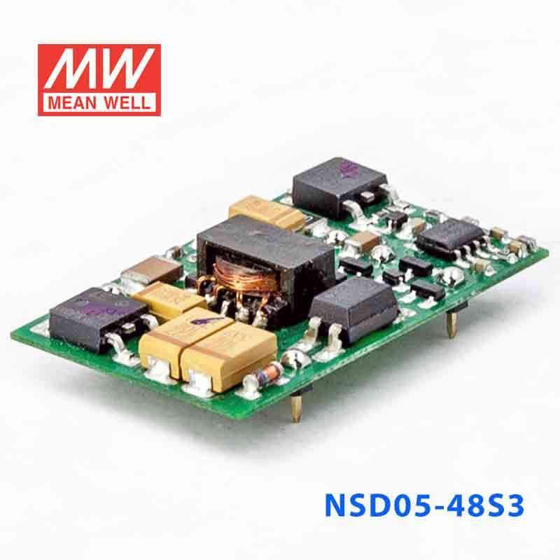 Mean Well NSD05 - 48S3 DC - DC Converter - 3.96W - 18~72V in 3.3V out - NSD05 - 48S3 - powersupplymall.com