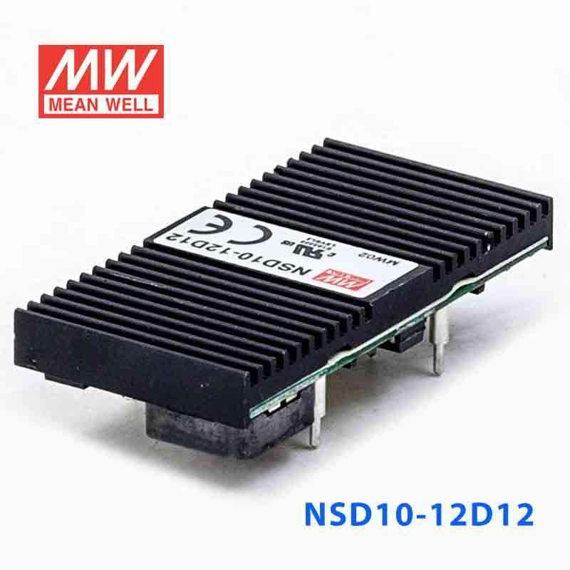 Mean Well NSD10 - 12D12 DC - DC Converter - 10.8W - 9.8~36V in ±12V out - NSD10 - 12D12 - powersupplymall.com
