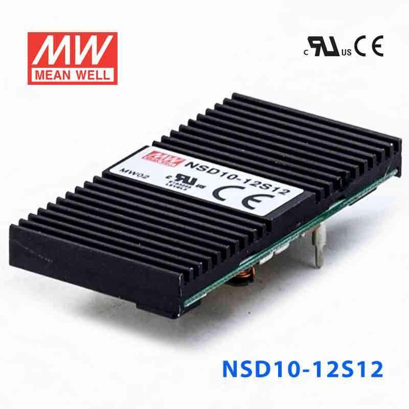 Mean Well NSD10 - 12S12 DC - DC Converter - 9.96W - 9.8~36V in 12V out - NSD10 - 12S12 - powersupplymall.com